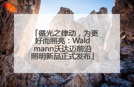 循光之律动，为更好而照亮：Waldmann沃达迈前沿照明新品正式发布