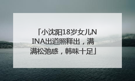 小沈阳18岁女儿NINA出道照释出，满满松弛感，韩味十足