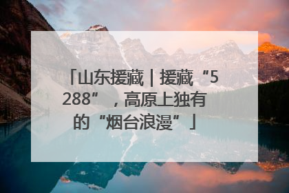 山东援藏｜援藏“5288”，高原上独有的“烟台浪漫”