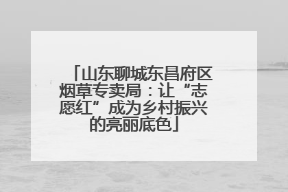 山东聊城东昌府区烟草专卖局：让“志愿红”成为乡村振兴的亮丽底色