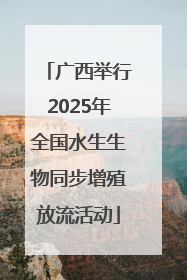 广西举行2025年全国水生生物同步增殖放流活动