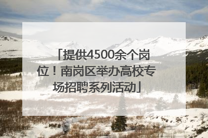 提供4500余个岗位！南岗区举办高校专场招聘系列活动