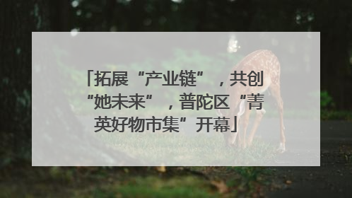 拓展“产业链”，共创“她未来”，普陀区“菁英好物市集”开幕