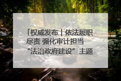 权威发布｜依法履职尽责 强化审计担当 “法治政府建设”主题系列新闻发布会市审计局专场召开