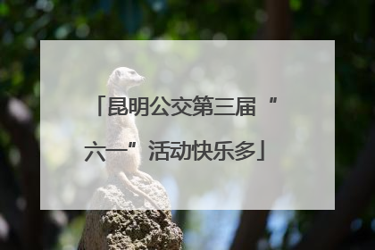 昆明公交第三届“六一”活动快乐多