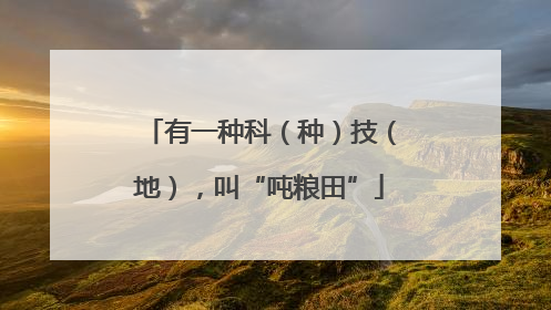 有一种科（种）技（地），叫“吨粮田”