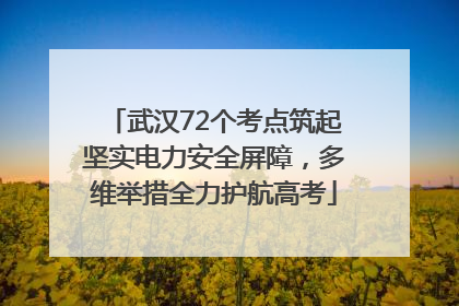 武汉72个考点筑起坚实电力安全屏障，多维举措全力护航高考
