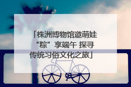 株洲博物馆邀萌娃“粽”享端午 探寻传统习俗文化之旅
