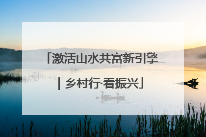 激活山水共富新引擎｜乡村行·看振兴