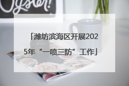 潍坊滨海区开展2025年“一喷三防”工作