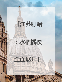 江苏盱眙：水稻插秧全面展开