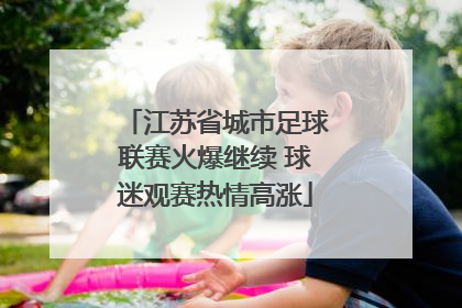 江苏省城市足球联赛火爆继续 球迷观赛热情高涨