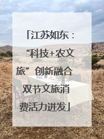 江苏如东：“科技+农文旅”创新融合 双节文旅消费活力迸发
