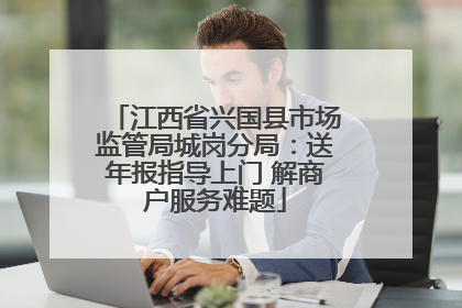 江西省兴国县市场监管局城岗分局：送年报指导上门 解商户服务难题