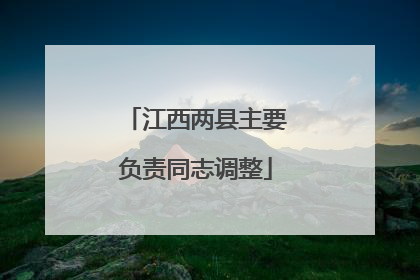 江西两县主要负责同志调整