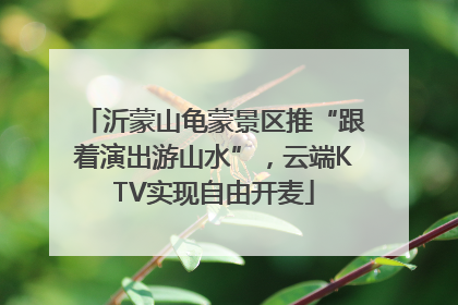 沂蒙山龟蒙景区推“跟着演出游山水”，云端KTV实现自由开麦
