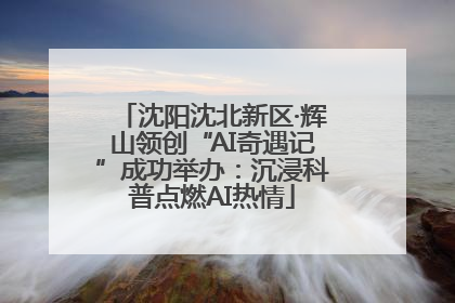 沈阳沈北新区·辉山领创“AI奇遇记”成功举办：沉浸科普点燃AI热情