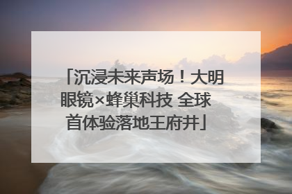 沉浸未来声场！大明眼镜×蜂巢科技 全球首体验落地王府井