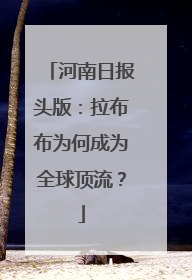 河南日报头版：拉布布为何成为全球顶流？