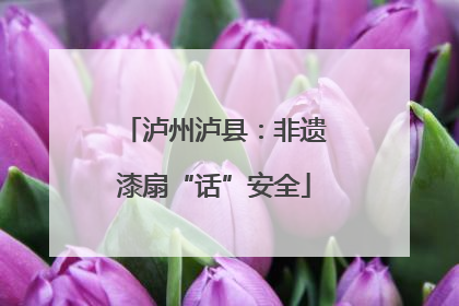 泸州泸县：非遗漆扇“话”安全