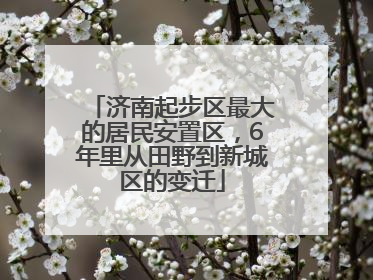 济南起步区最大的居民安置区，6年里从田野到新城区的变迁