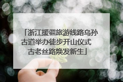 浙江援疆旅游线路乌孙古道举办徒步开山仪式 古老丝路焕发新生
