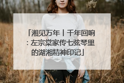 湘见万年丨千年回响：左宗棠家传七弦琴里的湖湘精神印记