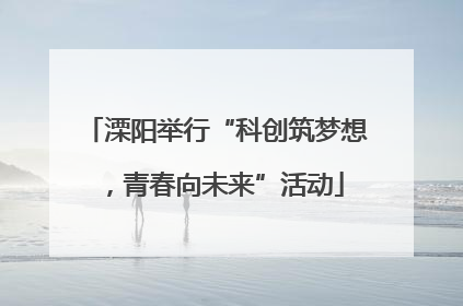 溧阳举行“科创筑梦想，青春向未来”活动
