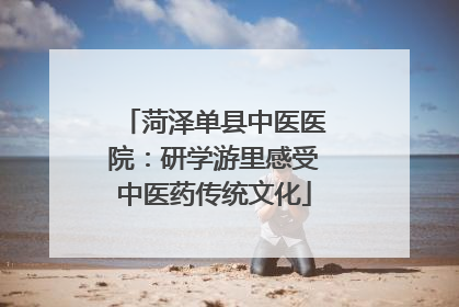 菏泽单县中医医院：研学游里感受中医药传统文化