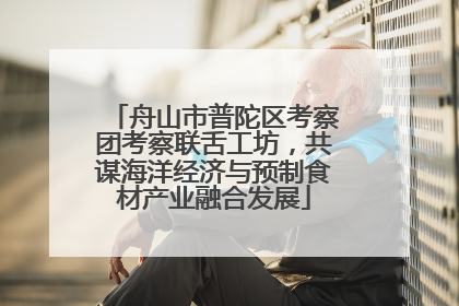 舟山市普陀区考察团考察联舌工坊，共谋海洋经济与预制食材产业融合发展