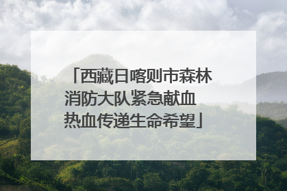 西藏日喀则市森林消防大队紧急献血 热血传递生命希望