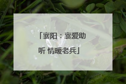 襄阳：襄爱助听 情暖老兵