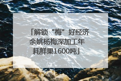 解锁“梅”好经济 余姚杨梅深加工年耗鲜果1600吨