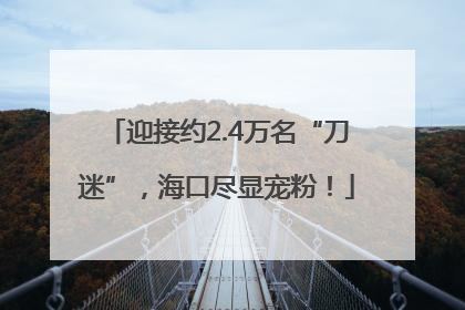 迎接约2.4万名“刀迷”，海口尽显宠粉！
