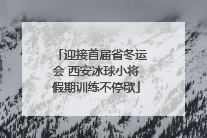 迎接首届省冬运会 西安冰球小将假期训练不停歇