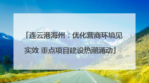 连云港海州：优化营商环境见实效 重点项目建设热潮涌动