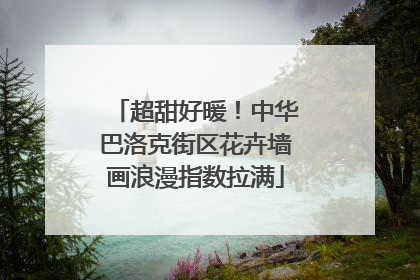 超甜好暖！中华巴洛克街区花卉墙画浪漫指数拉满