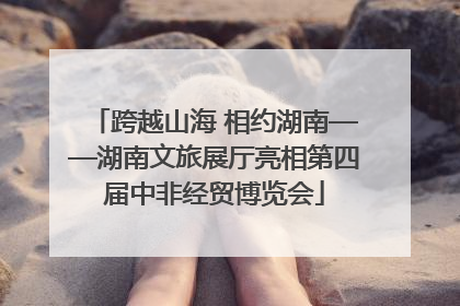 跨越山海 相约湖南——湖南文旅展厅亮相第四届中非经贸博览会
