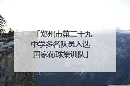 郑州市第二十九中学多名队员入选国家荷球集训队