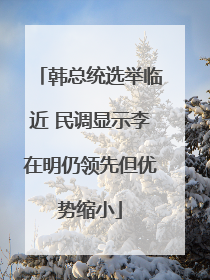 韩总统选举临近 民调显示李在明仍领先但优势缩小