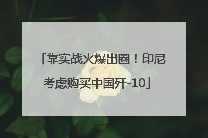 靠实战火爆出圈！印尼考虑购买中国歼-10