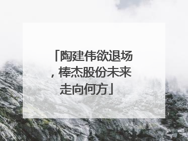 陶建伟欲退场，棒杰股份未来走向何方