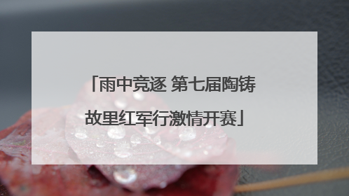雨中竞逐 第七届陶铸故里红军行激情开赛