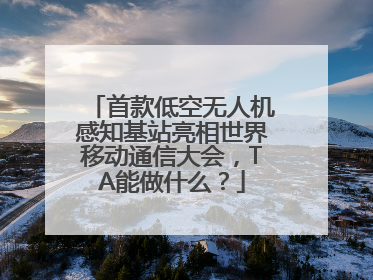 首款低空无人机感知基站亮相世界移动通信大会，TA能做什么？