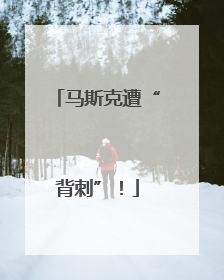马斯克遭“背刺”！