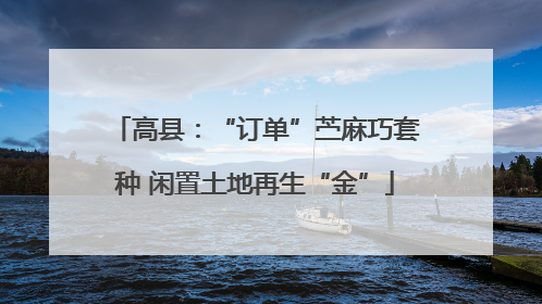 高县：“订单”苎麻巧套种 闲置土地再生“金”