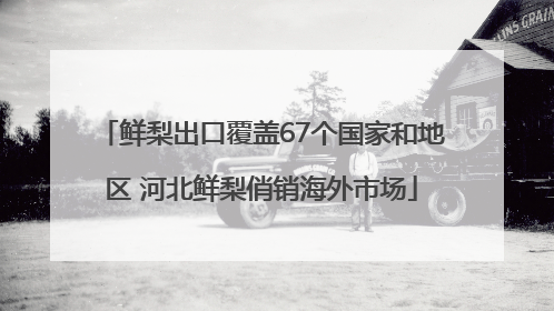 鲜梨出口覆盖67个国家和地区 河北鲜梨俏销海外市场