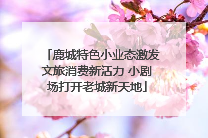 鹿城特色小业态激发文旅消费新活力 小剧场打开老城新天地