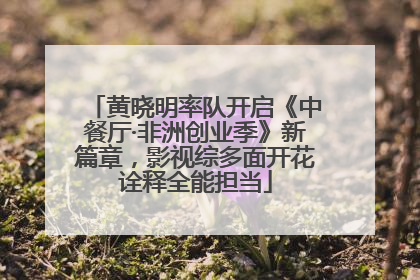 黄晓明率队开启《中餐厅·非洲创业季》新篇章，影视综多面开花诠释全能担当