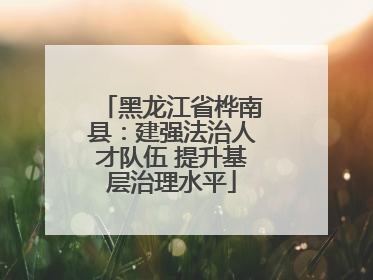 黑龙江省桦南县：建强法治人才队伍 提升基层治理水平
